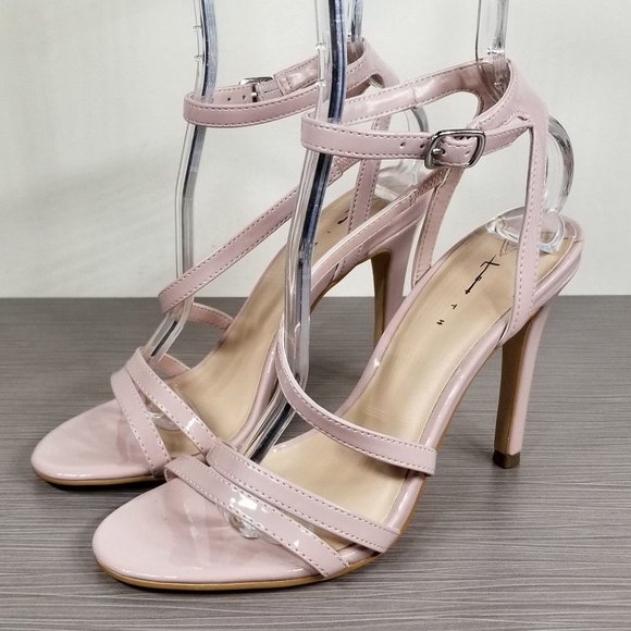 Leith Ava Asymmetrical Strappy Sandal, Blush, Womens Size 7.5 M - Picture 3 of 12
